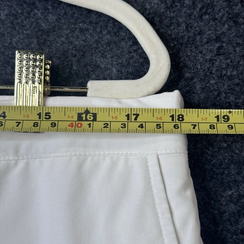 Vintage Sansabelt Golf Pants White Flat Front Polyester Mens 36x30 USA Classic
